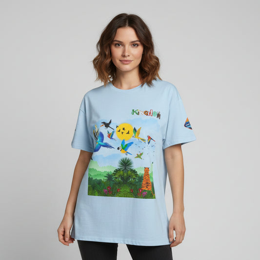 Tropical Birds Unisex Tee, Jungle Animals Graphic Shirt, Nature Inspired T-Shirt