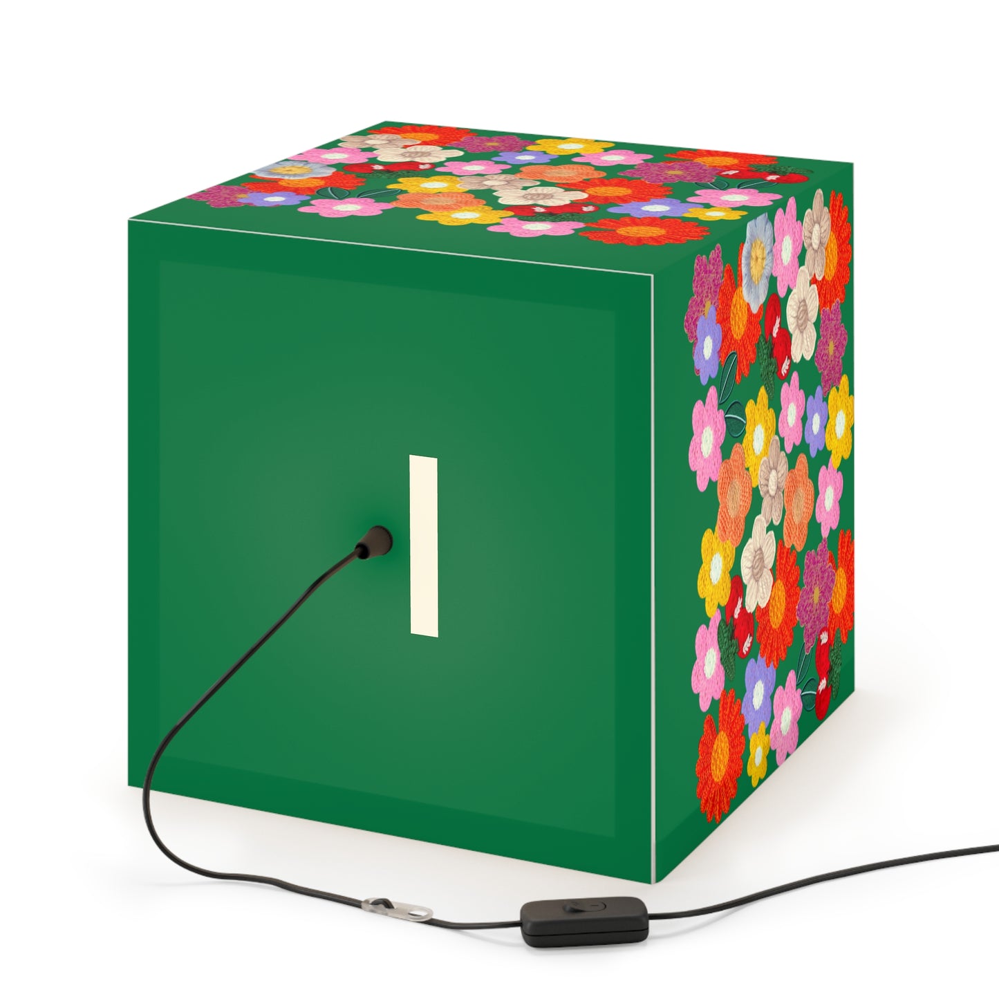 Floral Cube Lamp — Colorful Daisy Light Cube for Bedroom & Nursery