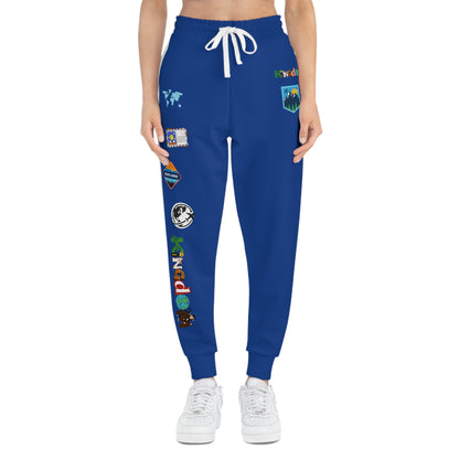 Graphic Travel-Inspired Athletic Unisex Joggers | Casual Fitness Pants Printify