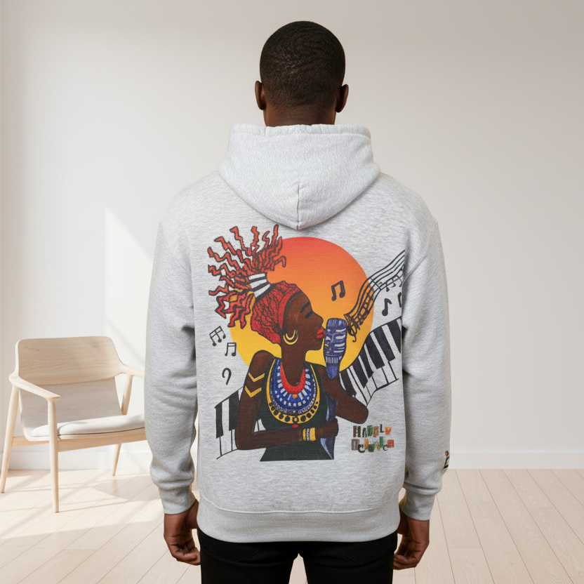 Jazz Singer Hoodie, Unisex Oversize Fleeced Hoodie