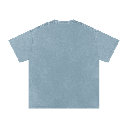Graffiti DJ Art Graphic Unisex Snow Washed Oversized Cotton T-Shirt