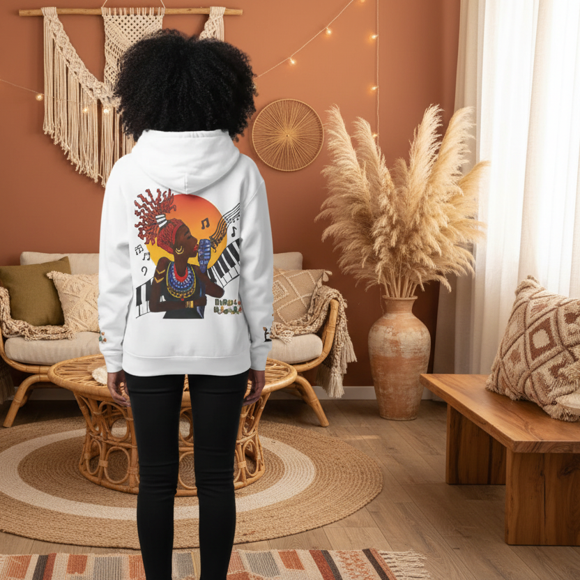 Jazz Singer Hoodie, Unisex Oversize Fleeced Hoodie
