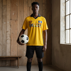 Belize-Inspired Unisex Contrast Collar Striped Soccer Jersey
