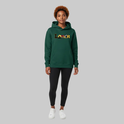 Koi Fish Graphic Oversize Fleeced Unisex Hoodie
