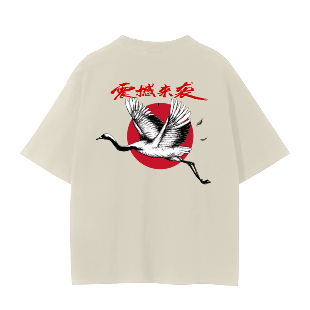 Red-Crowned Craned Graphic Unisex Seamless Unisex T-Shirt