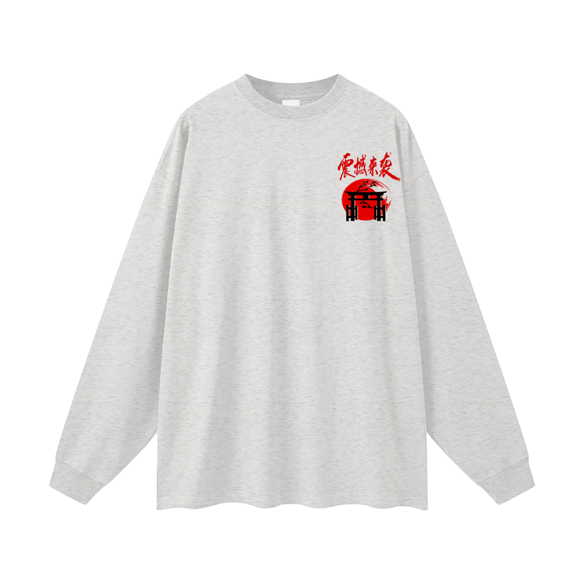 Colorful Dragon Themed Oversized Unisex Long Sleeve UnisexT-Shirt