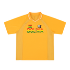 Bolivia Flag Themed Unisex Striped V-Neck Soccer Jersey
