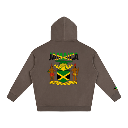 Jamaican Pride and Flag Themed Graphic Fleeced Unisex Hoodie