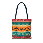 Southwestern Pattern Tote Bag - Native-Inspired Aztec Eagle Print Printify