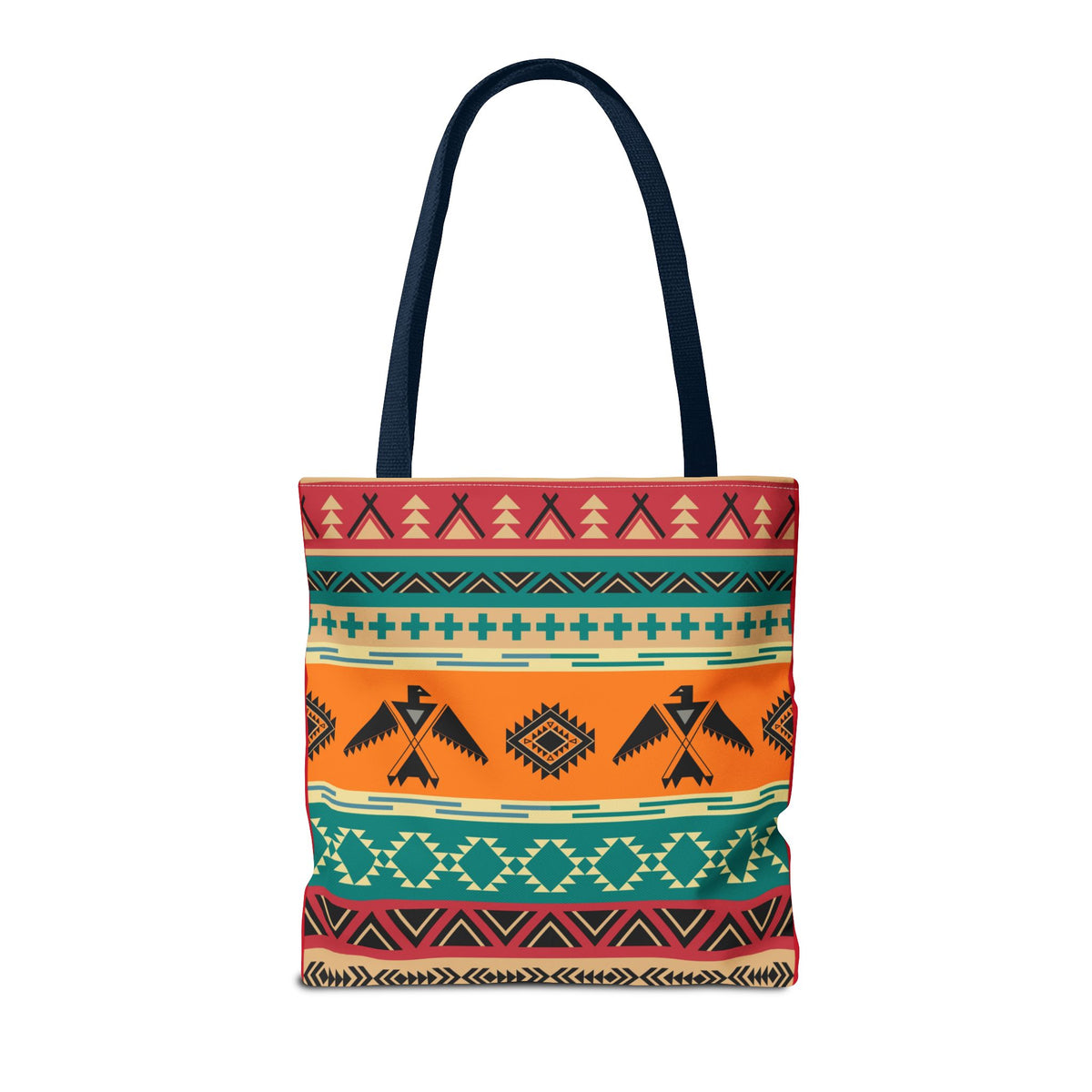 Southwestern Pattern Tote Bag - Native-Inspired Aztec Eagle Print Printify