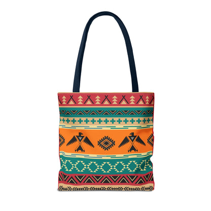 Southwestern Pattern Tote Bag - Native-Inspired Aztec Eagle Print