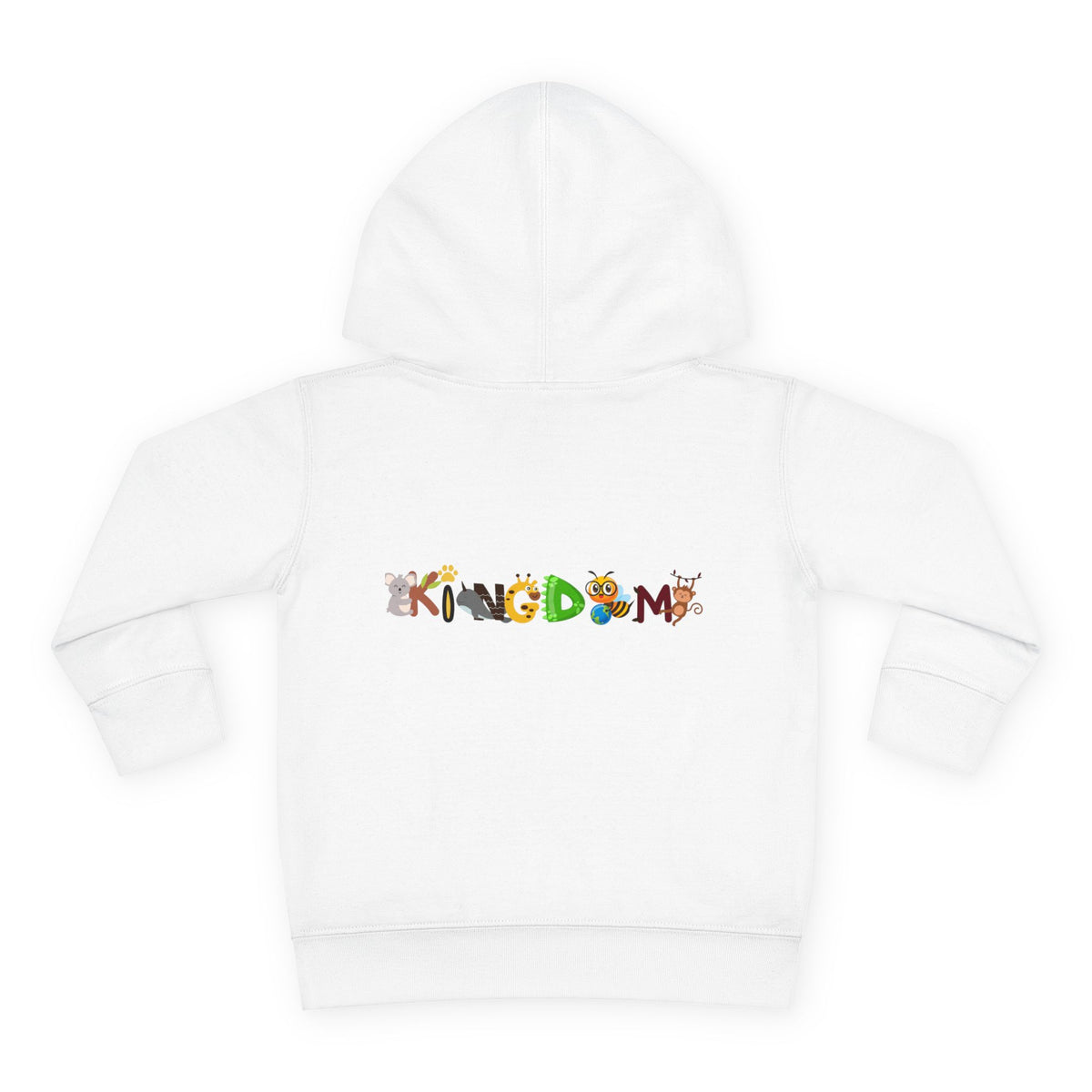 Graphic Panda Elephants Toddler Hoodie, Wildlife Theme, Kids Fleece Pullover Printify
