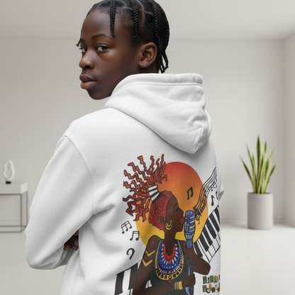 Jazz Singer Hoodie, Unisex Oversize Fleeced Hoodie