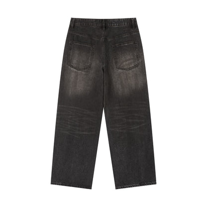 Men's Tiger Art Graphic Wash Heavyweight Denim Jeans