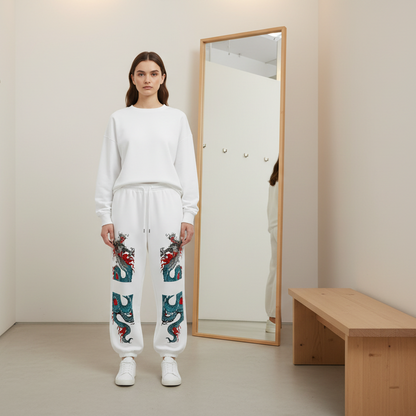joggers,pants,dragon print