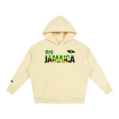 Jamaican Pride and Flag Themed Graphic Fleeced Unisex Hoodie