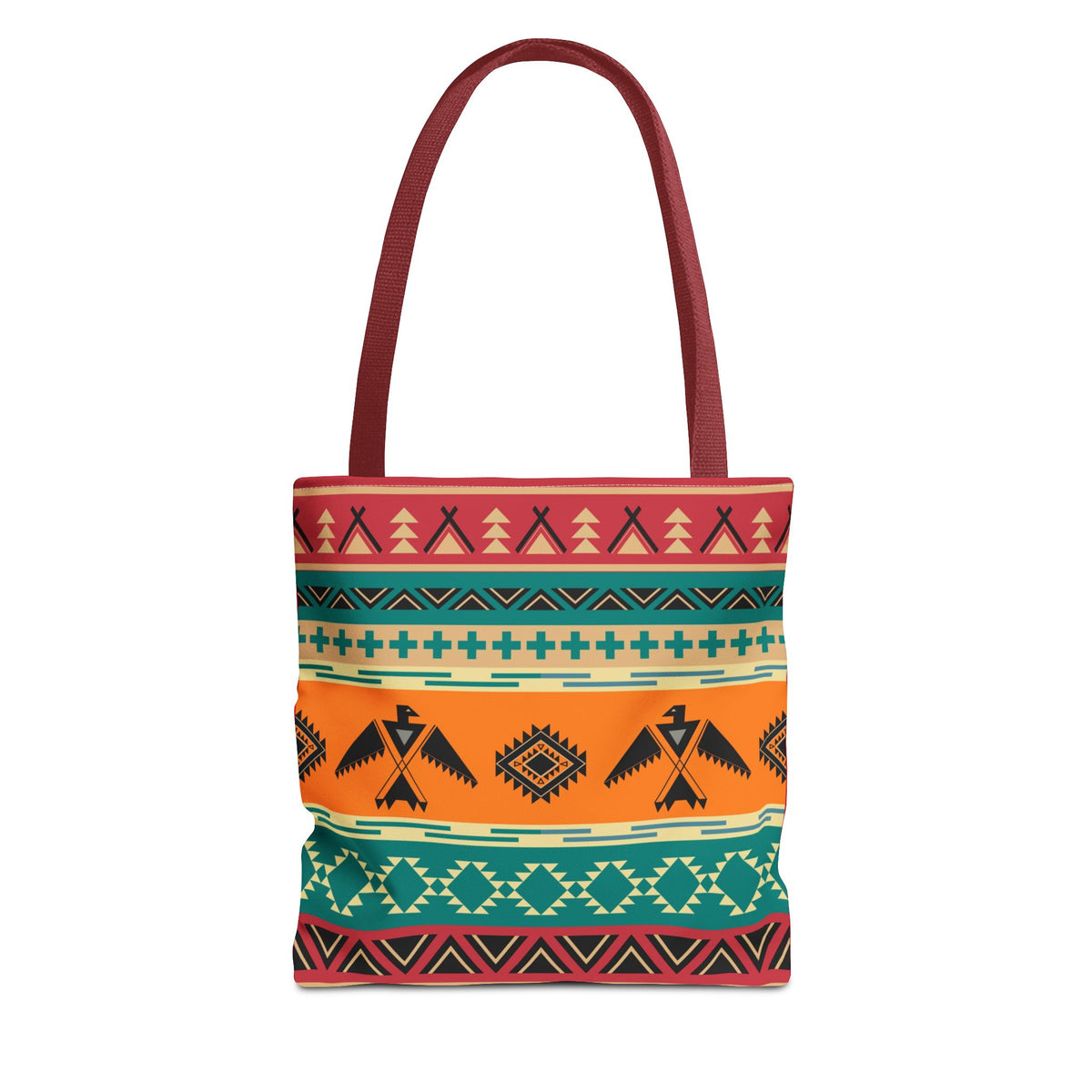 Southwestern Pattern Tote Bag - Native-Inspired Aztec Eagle Print Printify