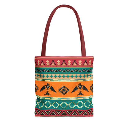 Southwestern Pattern Tote Bag - Native-Inspired Aztec Eagle Print