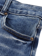 Unisex Heavyweight Denim Jeans Featuring a 90s-Inspired Sun-Faded Wash