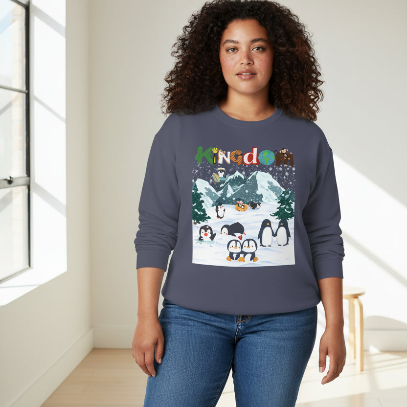 Arctic Animals, Penguins  Graphic Unisex Sweatshirt, Winter Jumper, Animal Lover Gift Printify