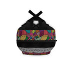 Stylish Tribal Dance Backpack, Ethnic Music Festival Bag, Boho Rucksack, Aztec Design Printify