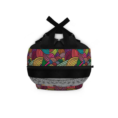 Stylish Tribal Dance Backpack, Ethnic Music Festival Bag, Boho Rucksack, Aztec Design