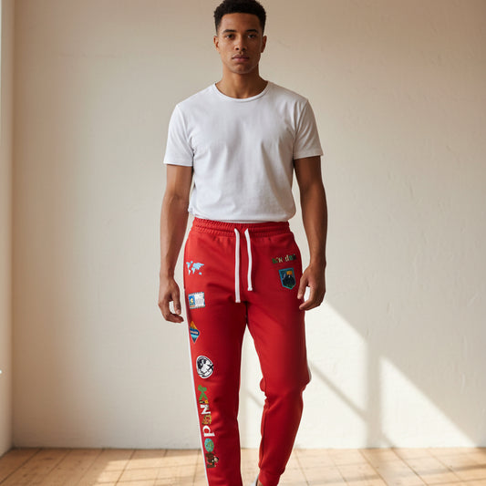 Travel-Inspired Graphic Athletic Unisex Joggers | Casual Fitness Apparel Printify