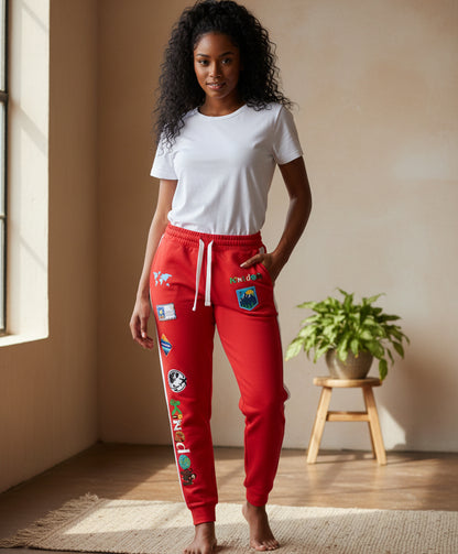 Travel-Inspired Graphic Athletic Unisex Joggers | Casual Fitness Apparel Printify
