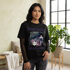 Gothic Raven Art Graphic Unisex Sunfade Layer T-Shirt