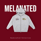 Jazz Singer Graphic Double-Layered Zip-Up Hoodie, featuring contrast tape detailing and raw-edge accents. ODMPOD