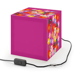 Floral Cube Lamp — Colorful Daisy Light Cube for Bedroom & Nursery Printify