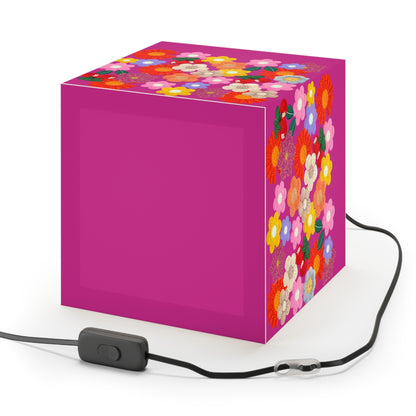 Floral Cube Lamp — Colorful Daisy Light Cube for Bedroom & Nursery