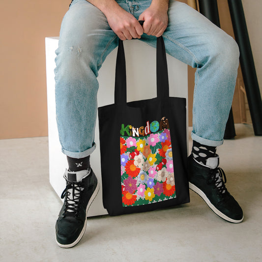 Floral Tote Bag — Colorful Retro Flower Market Bag