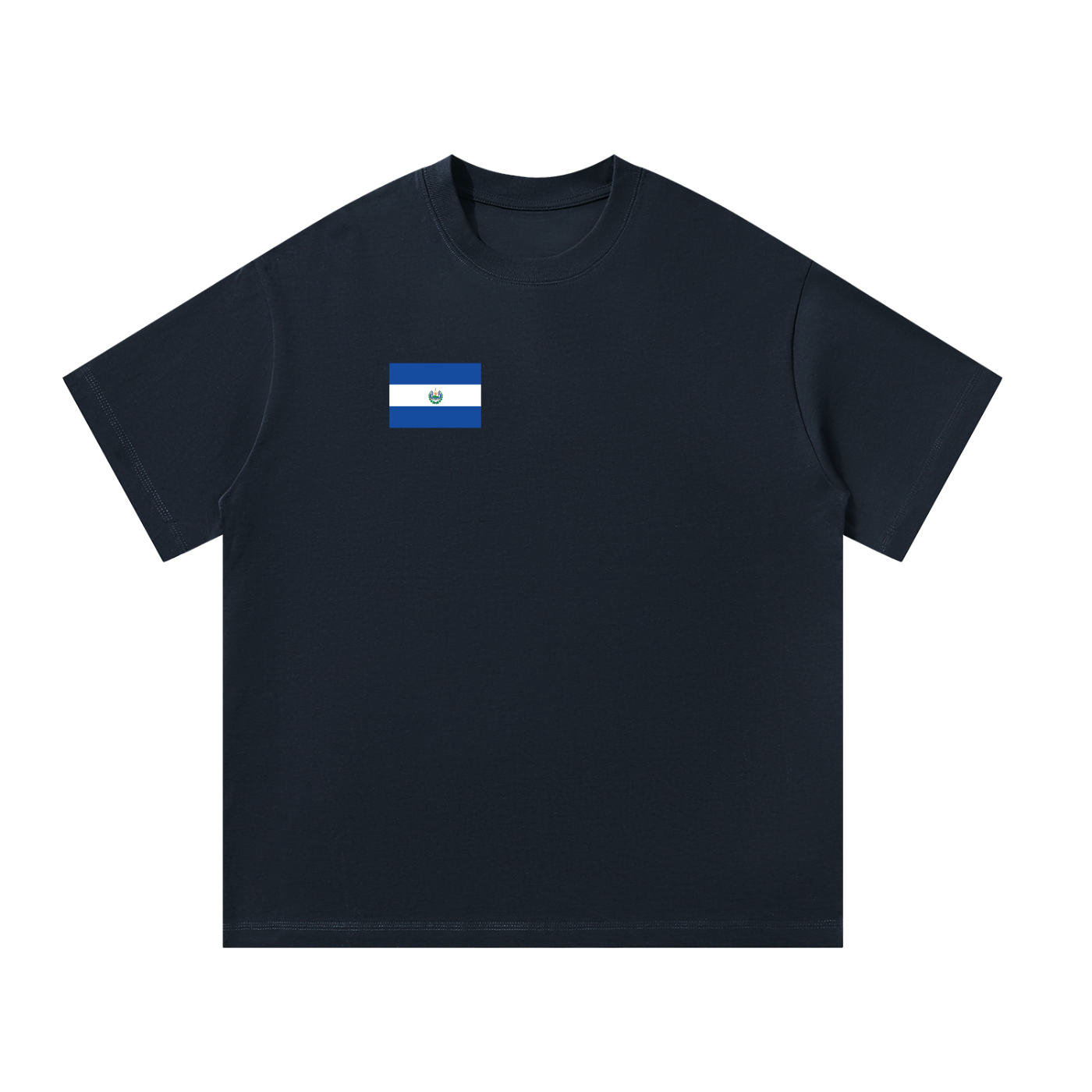 El Salvador Flag Themed Unisex Oversized T-Shirt