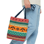 Southwestern Pattern Tote Bag - Native-Inspired Aztec Eagle Print Printify