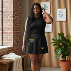 Jamaica Flag Themed Taped Cooling Performance Short Skirt