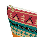 Southwestern Thunderbird Accessory Pouch — Tribal Pattern Makeup Bag Printify