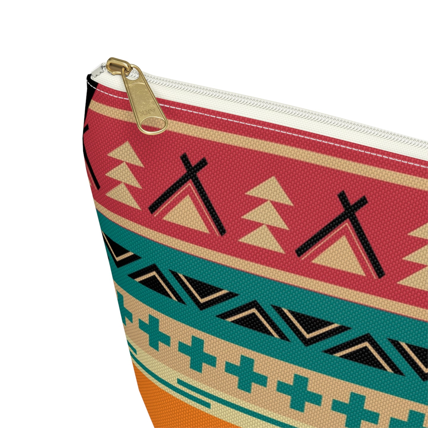 Southwestern Thunderbird Accessory Pouch — Tribal Pattern Makeup Bag
