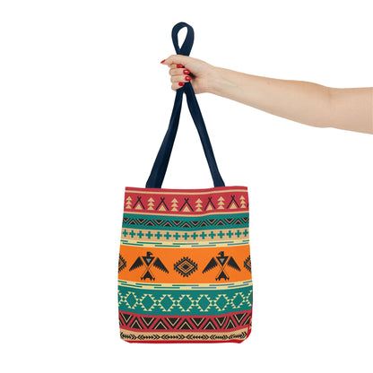 Southwestern Pattern Tote Bag - Native-Inspired Aztec Eagle Print