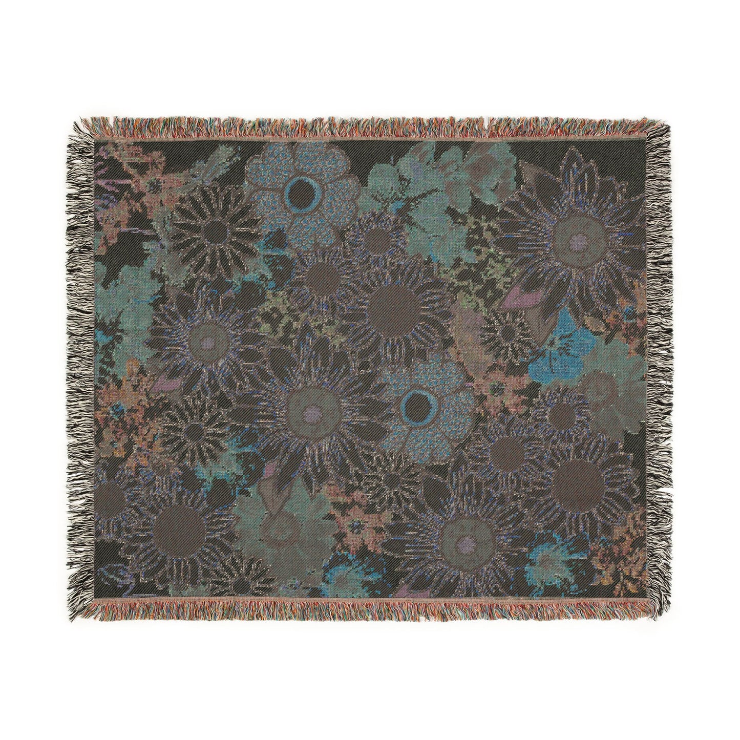 Sunflower Woven Throw Blanket — Cozy Floral Tapestry for Living Room & Gift