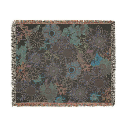 Sunflower Woven Throw Blanket — Cozy Floral Tapestry for Living Room & Gift