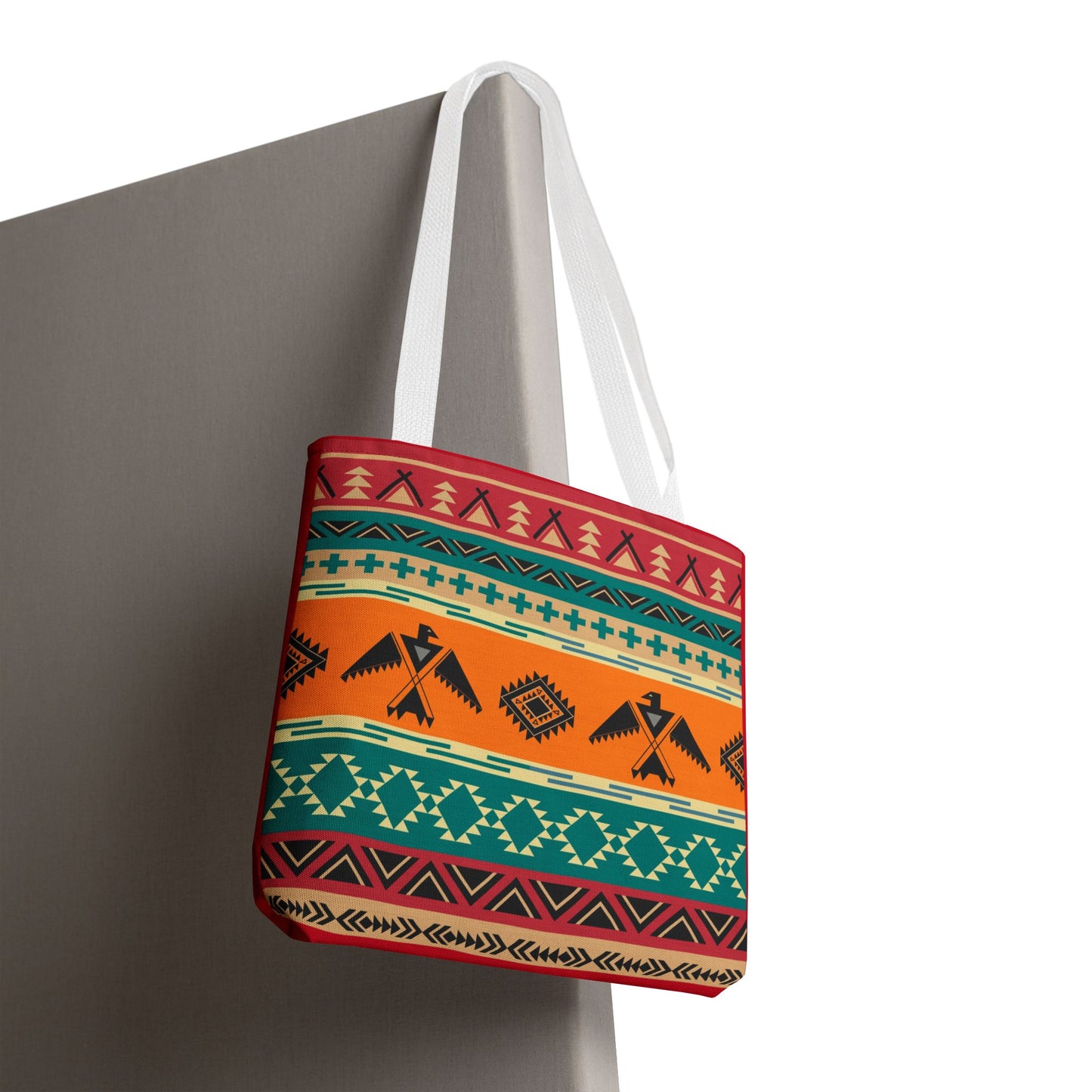 Southwestern Pattern Tote Bag - Native-Inspired Aztec Eagle Print