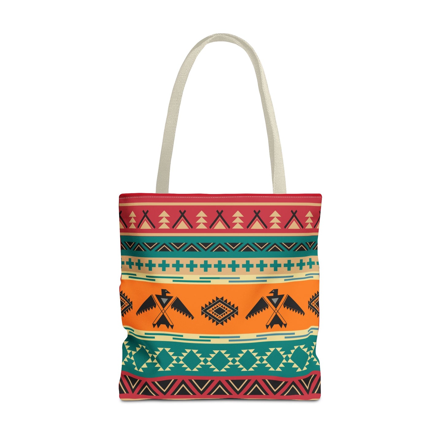 Southwestern Pattern Tote Bag - Native-Inspired Aztec Eagle Print
