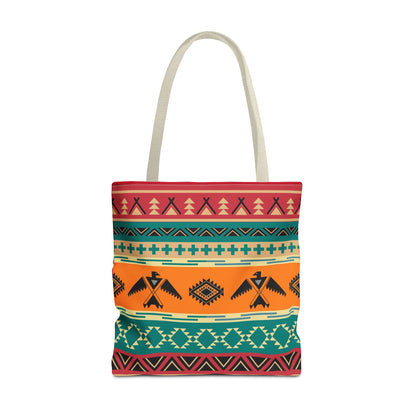 Southwestern Pattern Tote Bag - Native-Inspired Aztec Eagle Print
