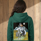 Unisex Medieval Themed Oversize Fleeced Hoodie, Knights and Dragon Fans ODMPOD