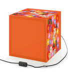 Floral Cube Lamp — Colorful Daisy Light Cube for Bedroom & Nursery Printify