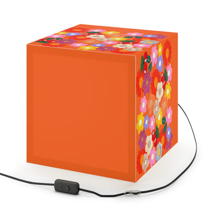 Floral Cube Lamp — Colorful Daisy Light Cube for Bedroom & Nursery