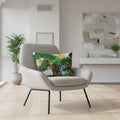 Jungle Adventure Lumbar Pillow - Colorful Wildlife Decor Printify