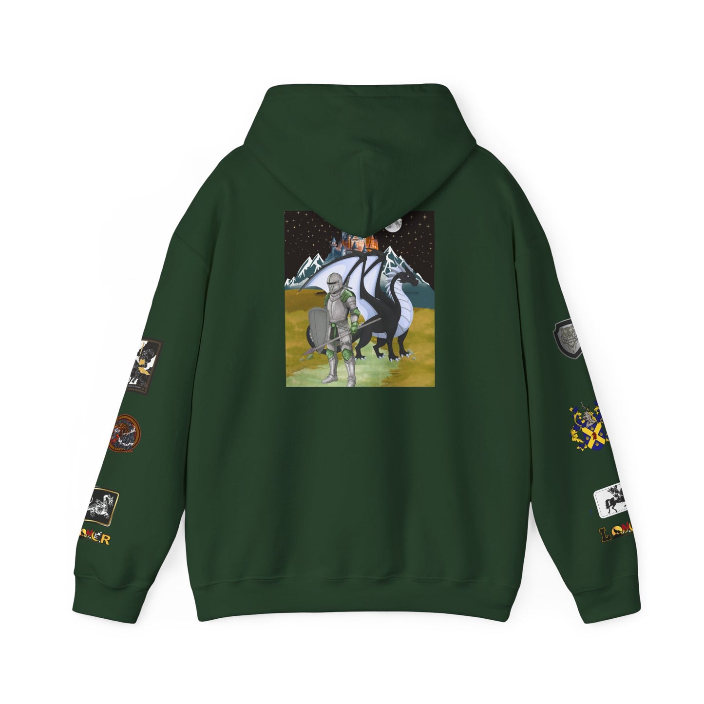 Medieval Themed Hoodie, Knights and Dragon Fans, Unisex Sweatshirt, Cosplay Costume