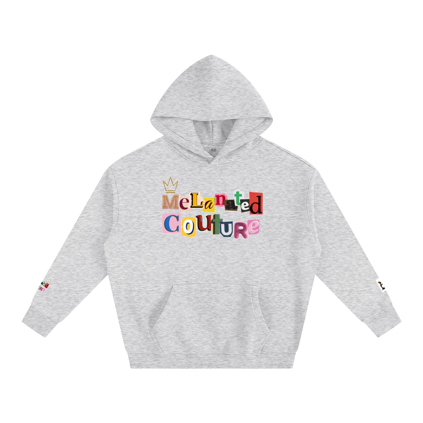 Crowned Black Woman Art Graphic Unisex Oversize Fleeced Hoodie